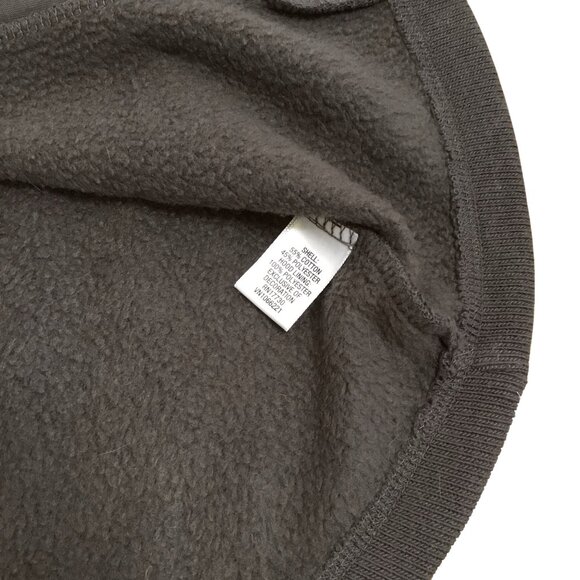 Merona Womens Hooded Brown Fleece Lined Jacket Button Closure Front Pocket Sz L - Picture 9 of 9